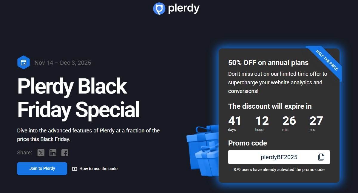 Plerdy – 50% Off Discount