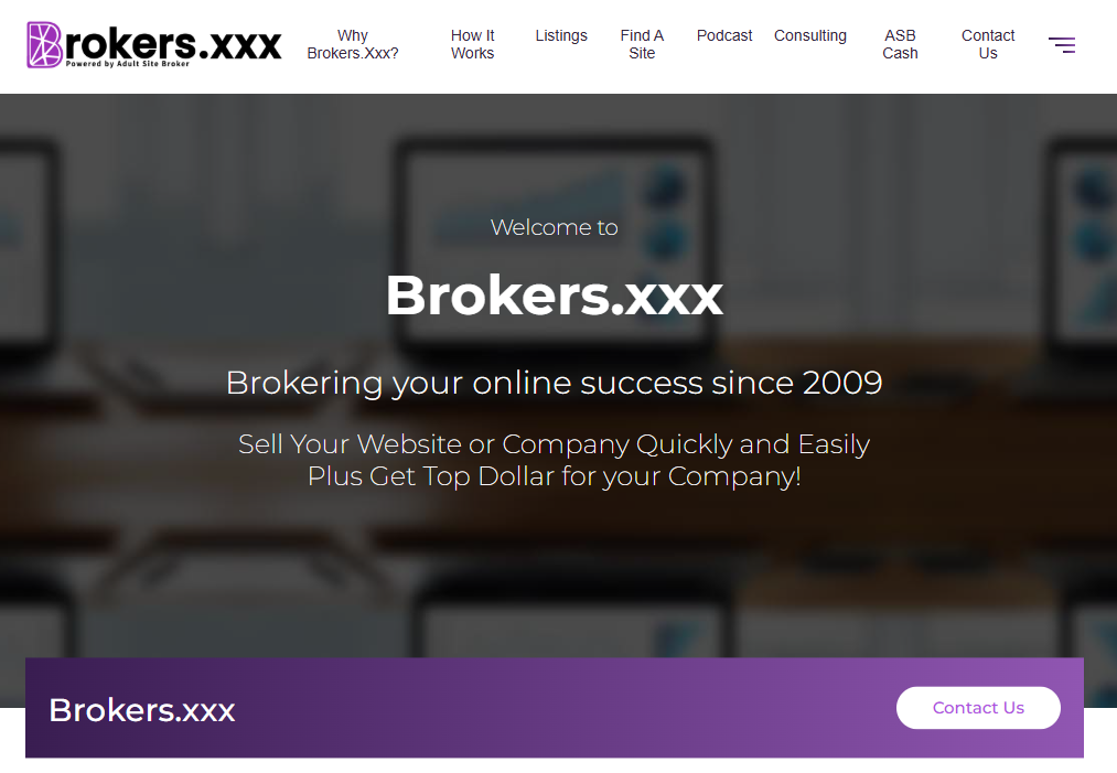 Brokers.xxx - Adult Website Brokerage
