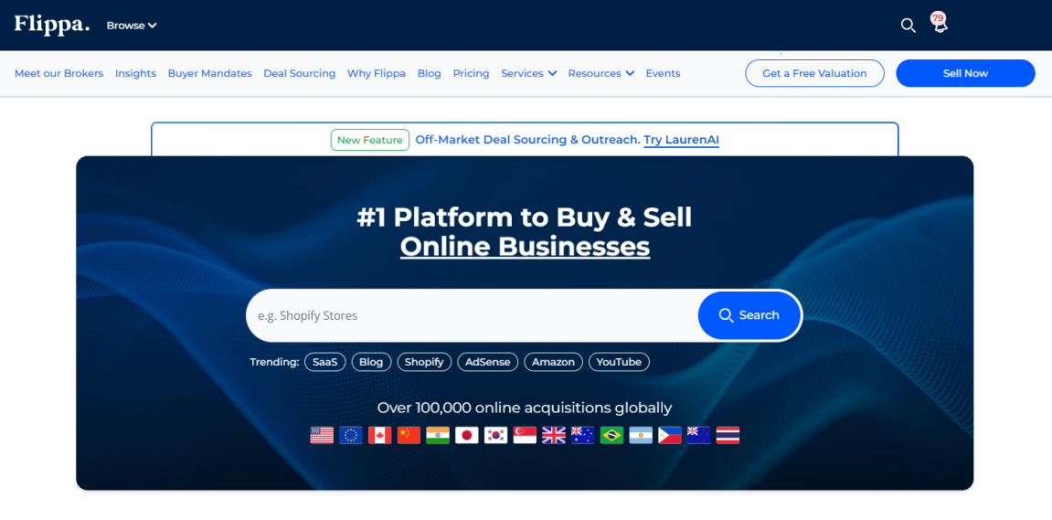 Flippa - Website Marketplace