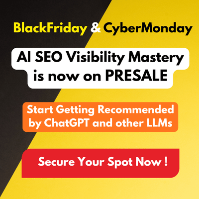Enroll into AI Visibility Mastery at 50% during presale
