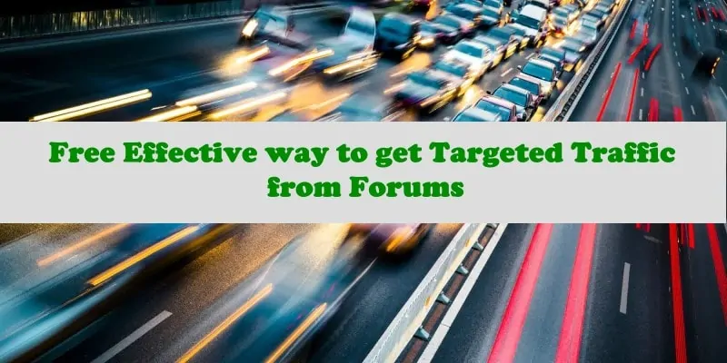 Getting targeted traffic from forums