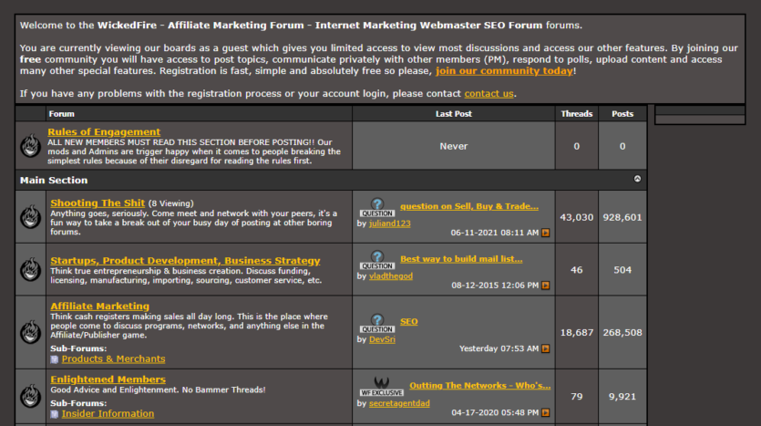 WickedFire - Affiliate Forum