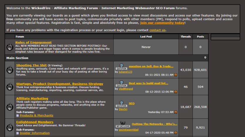 WickedFire - Affiliate Forum