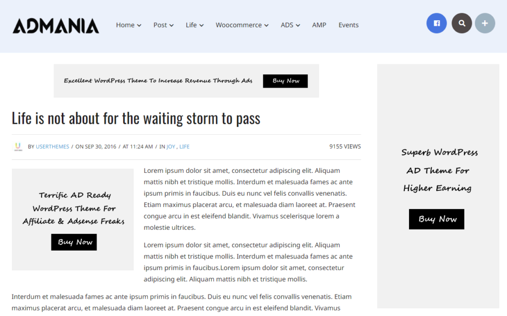Admania Theme - Affiliate WP Theme