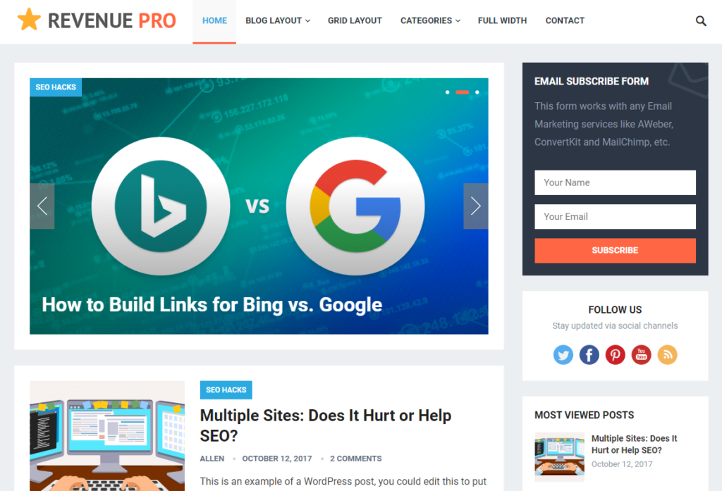 RevenuePro Affiliate WordPress Theme
