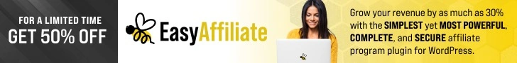 Get Easy Affiliate with a 50% off discount [limited]