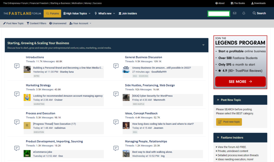 The FastLane Forum