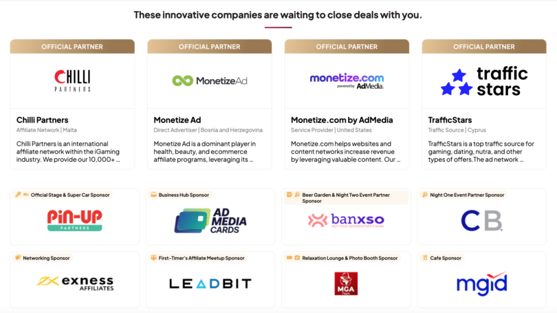 Affiliate World Dubai Exchibitors