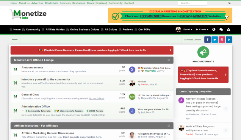 MonetizeInfo Community
