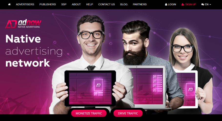 Adnow - Native Advertising Network Adnow - Native Advertising Network