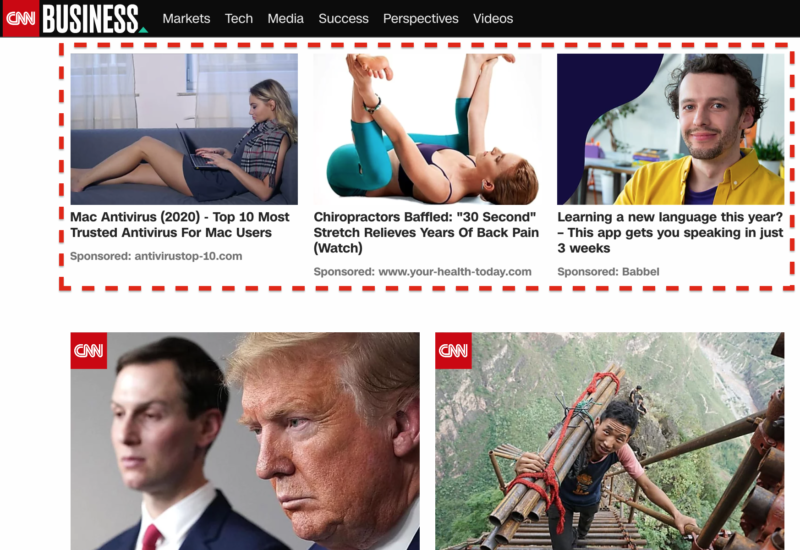 Native ads on CNN