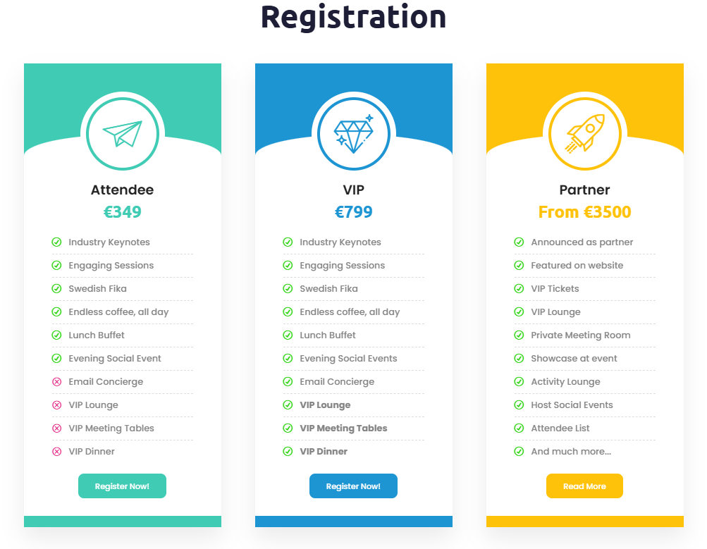 Ticket pricing for Nordic Domain Days 2026