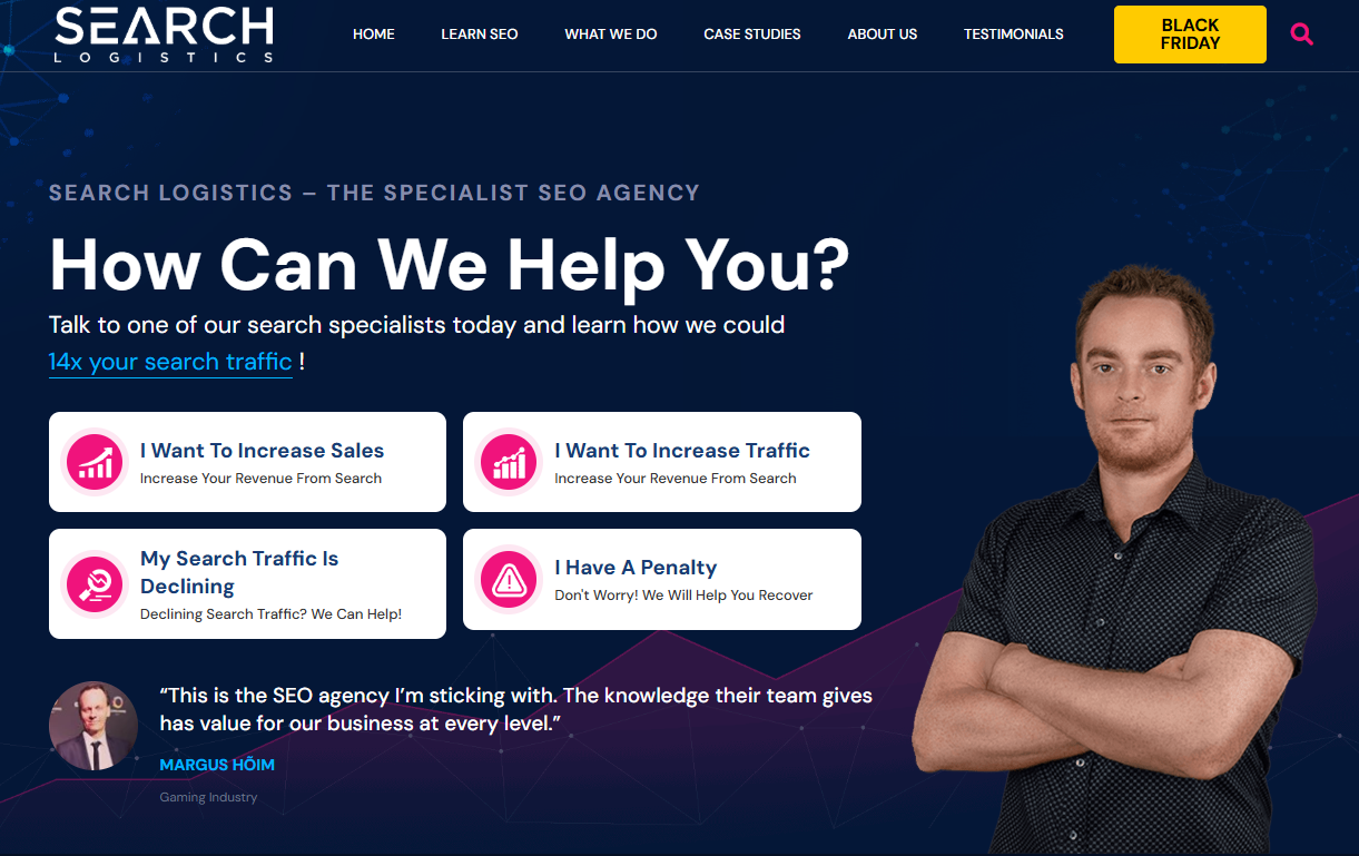 SearchLogistics – 50% off for the 1st month of SEO