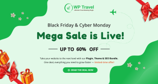 WPTravel BlackFriday & Cyber Monday Deal