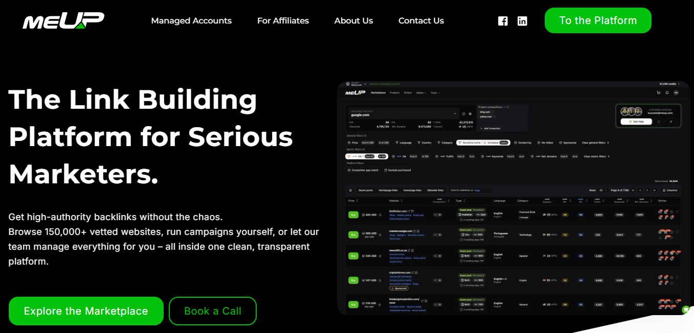 MEUP – 30% Discount on Link Building Orders