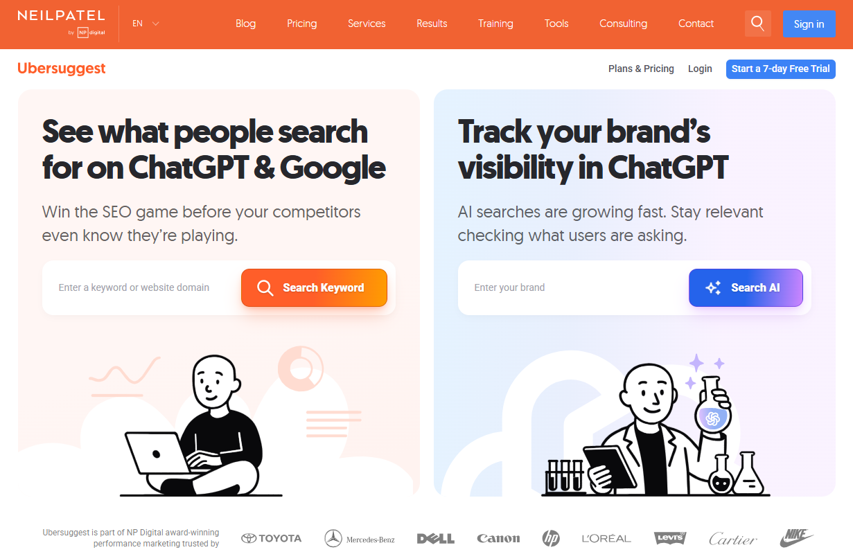 Ubersuggest – up to 90% Off Lifetime